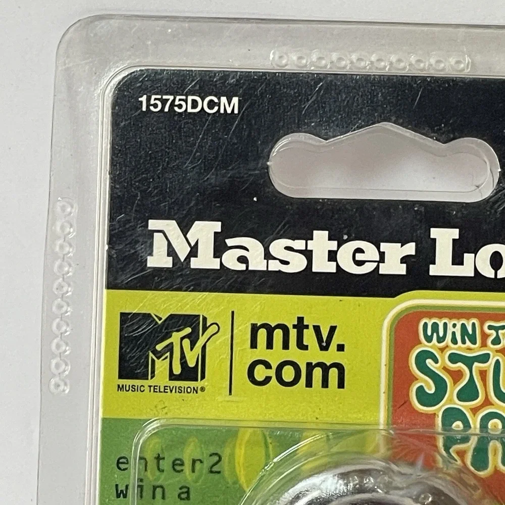 MTV Studio Combination Master Lock Limited Release 1575DCM Vintage 2001 NOS Purp